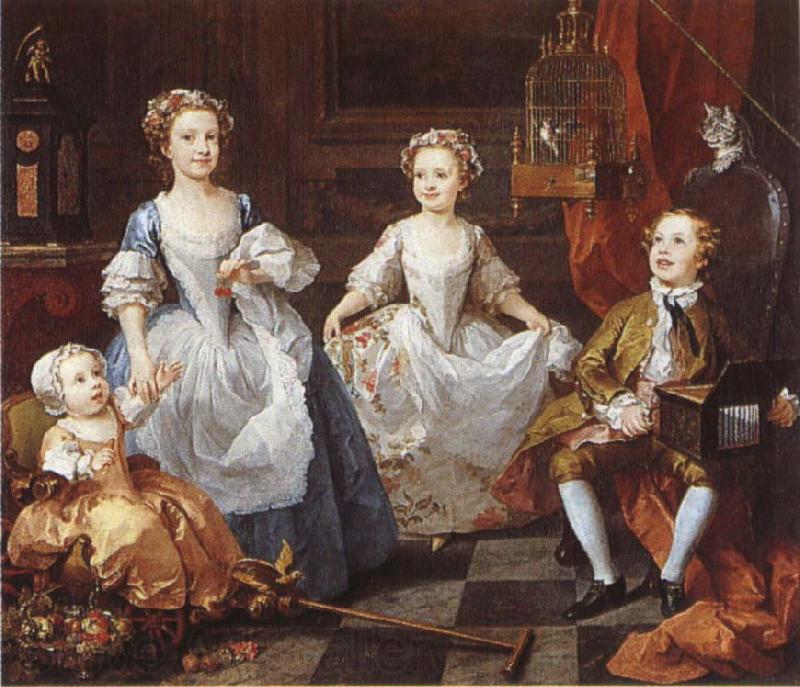 William Hogarth Famijen Graham's children Germany oil painting art